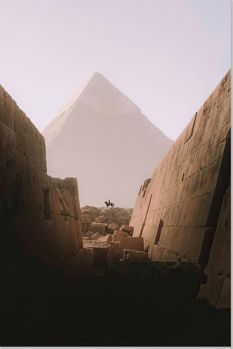 Pferd & Reiter - Große Pyramide von Gizeh