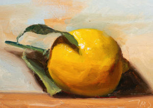 El Limón Cítrico - Arte de Pintura al Óleo de Cocina