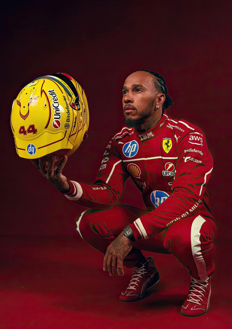 Lewis Hamilton - 44 Ferrari Helmet