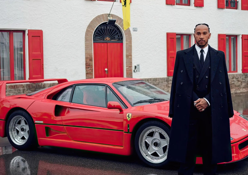 Lewis Hamilton Ferrari Photo Debut