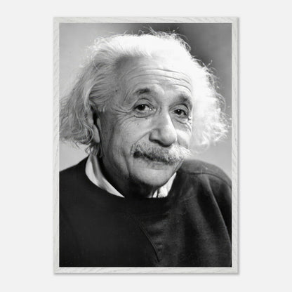 Black-and-white portrait of Albert Einstein, 1946, showcasing his wisdom and iconic hairstyle.