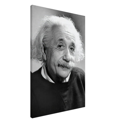 Black and white canvas print of Albert Einstein (1946), showcasing his wisdom and iconic features.