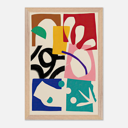 Museum-quality fine art print "The Abstract Harmony" featuring bold colors and dynamic shapes.