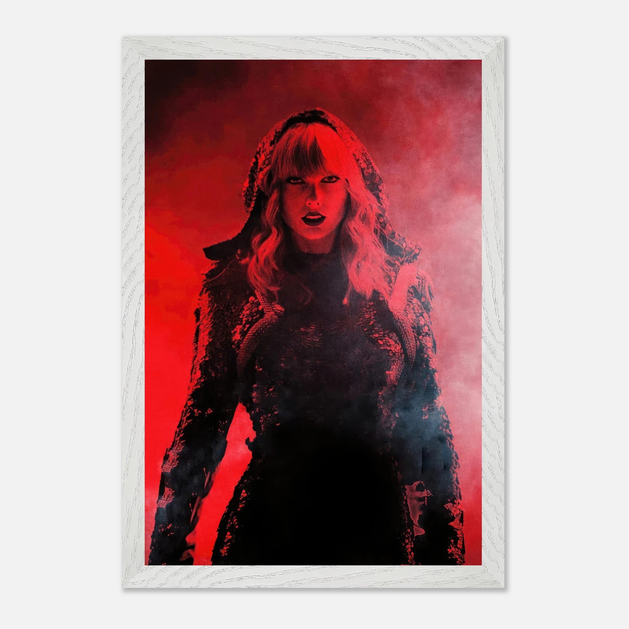 Taylor Swift Red vintage framed print featuring a bold design and striking red tones, perfect for fans of her iconic era.