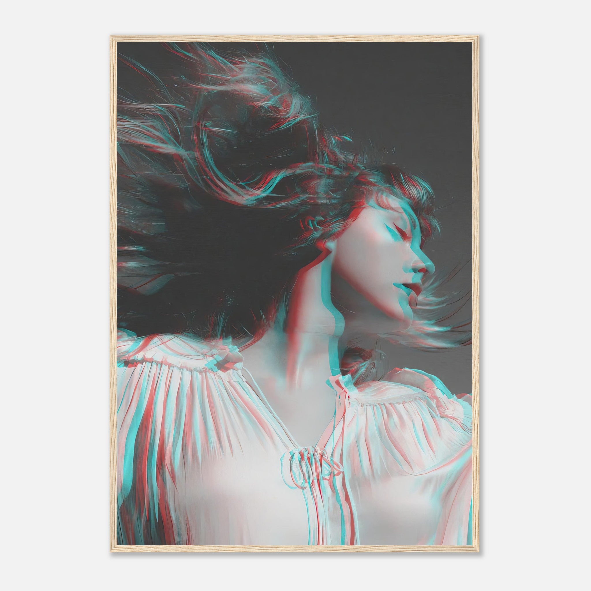 Taylor Swift black and white framed print with 3D accents, showcasing elegant creativity and modern design.