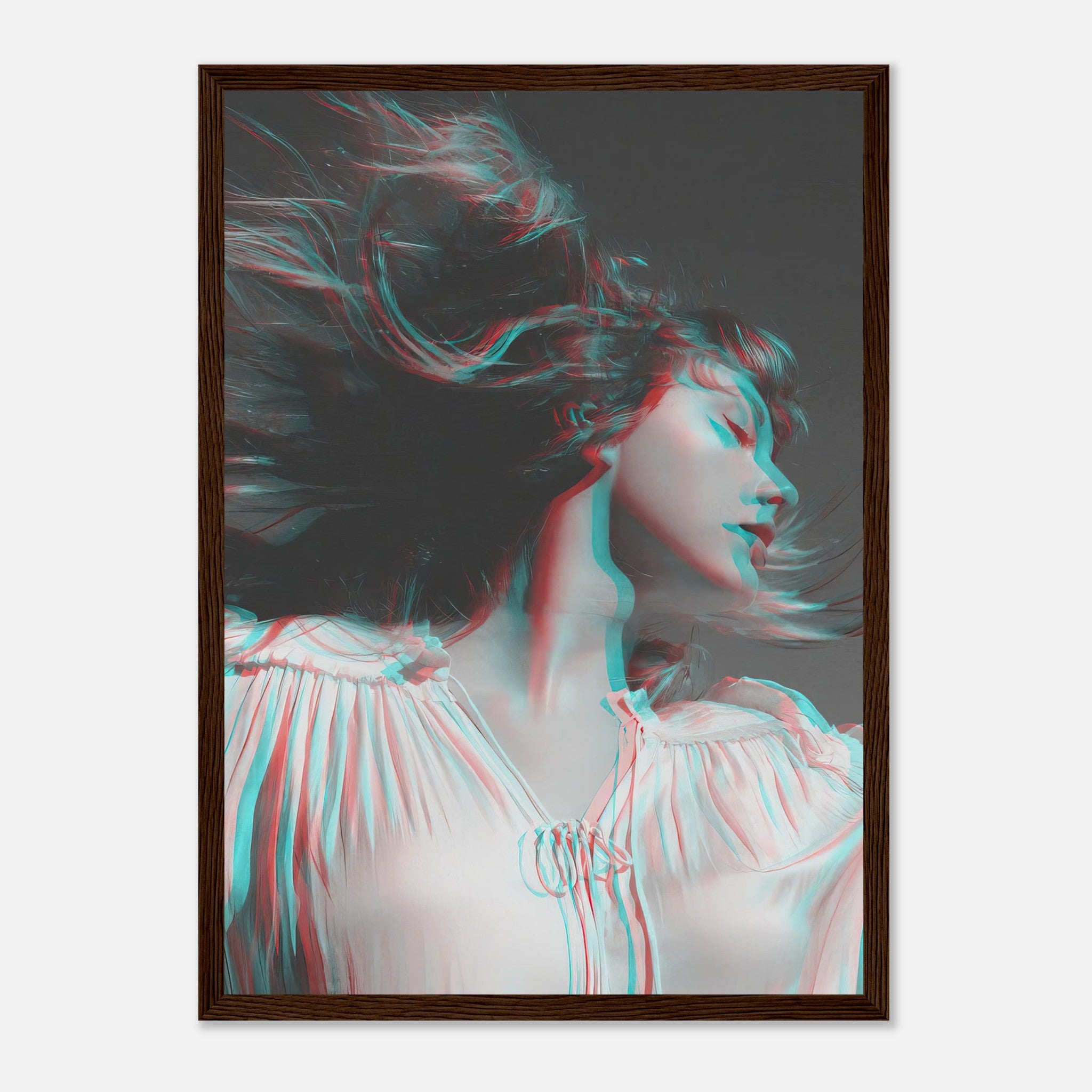 Taylor Swift black and white framed print with 3D accents, showcasing elegance and creativity in a dynamic design.