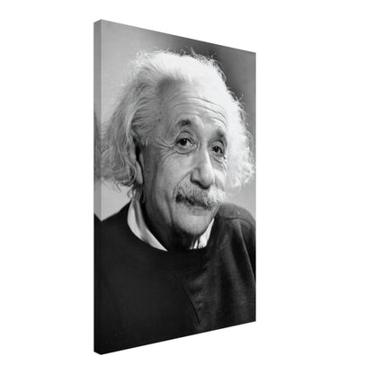 Albert Einstein 1946 canvas print, iconic physicist in black and white portrait, perfect for science enthusiasts.