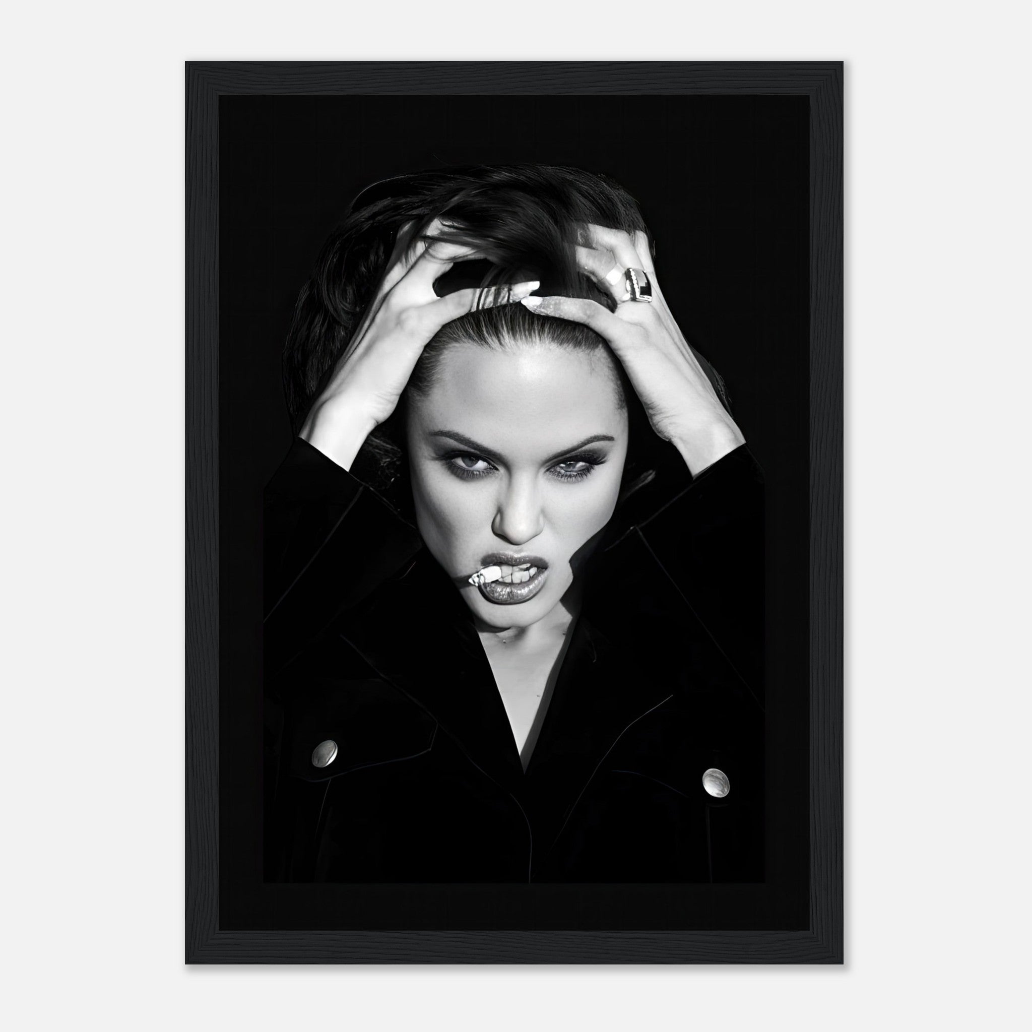 Angelina Jolie Smoking | Framed Print - Small