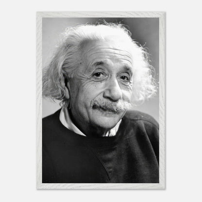 Black-and-white portrait of Albert Einstein (1946), showcasing his wisdom and iconic unruly hair.